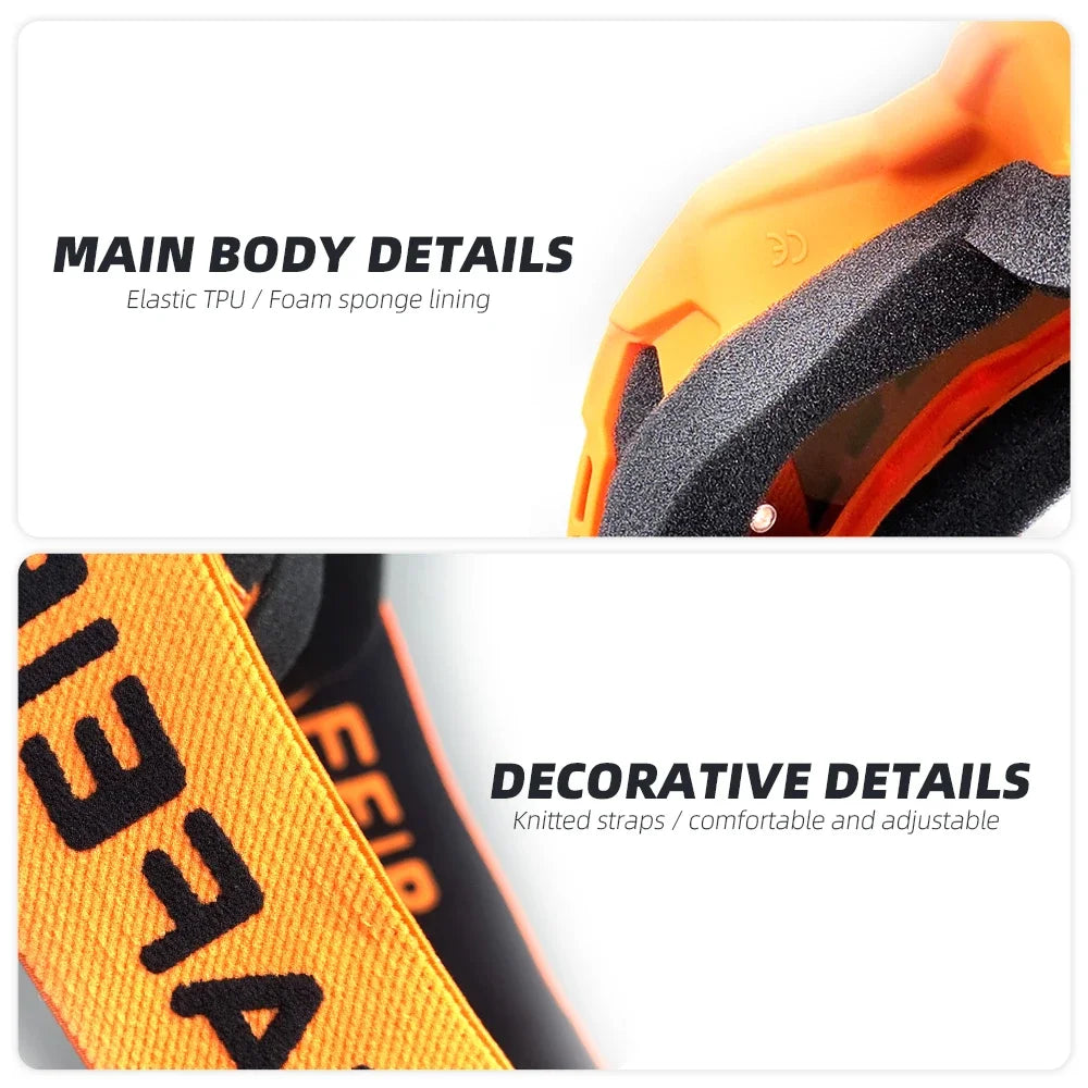Lunettes de Motocross moto lunettes de soleil homme vtt ATV masque coupe-vent Protection ski cyclisme cours lunettes tout-terra