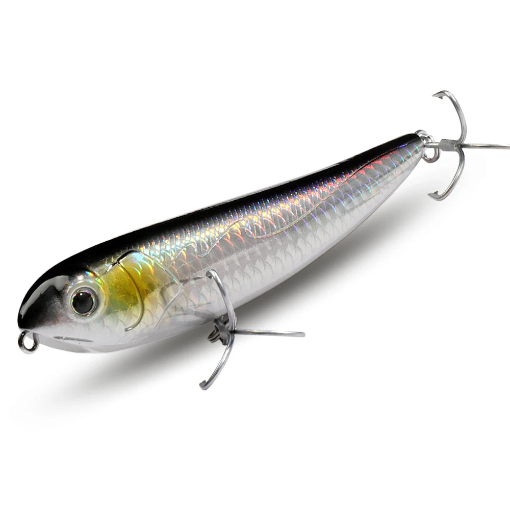 Marcher le chien Topwater leurre de pêche 15g 11 cm flottant crayon appât 3D Swimbait crochet Popper Pesca Wobbler vairon équipement manivelle