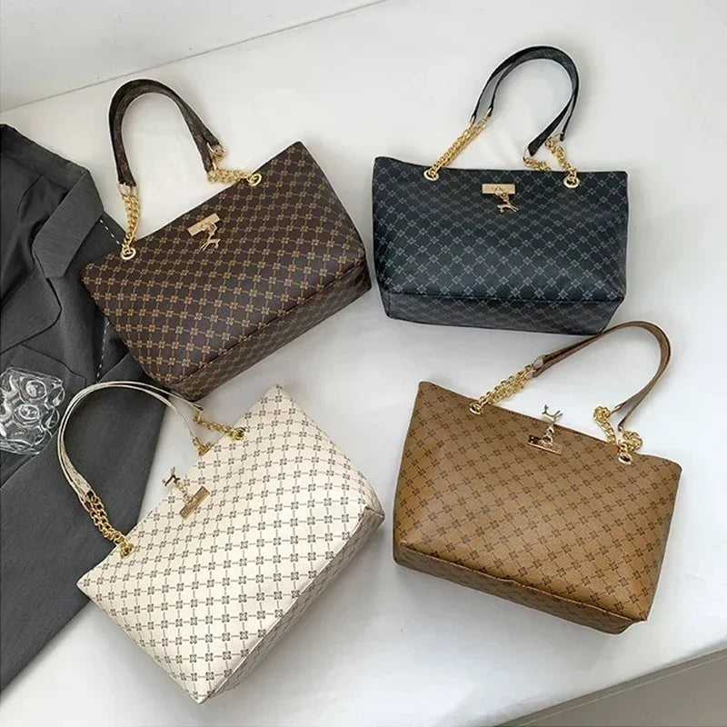 Sac Fourre-Tout Cuir Souple Femme — Grande Capacité Bandoulière Accessoires