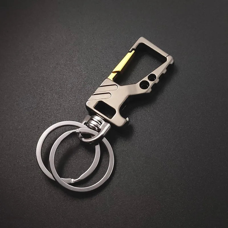 1 pièces porte-clés robuste ouvre-bouteille mousqueton porte-clés de voiture en métal pour hommes et femmes porte-clés d'ouverture de bière porte-clés