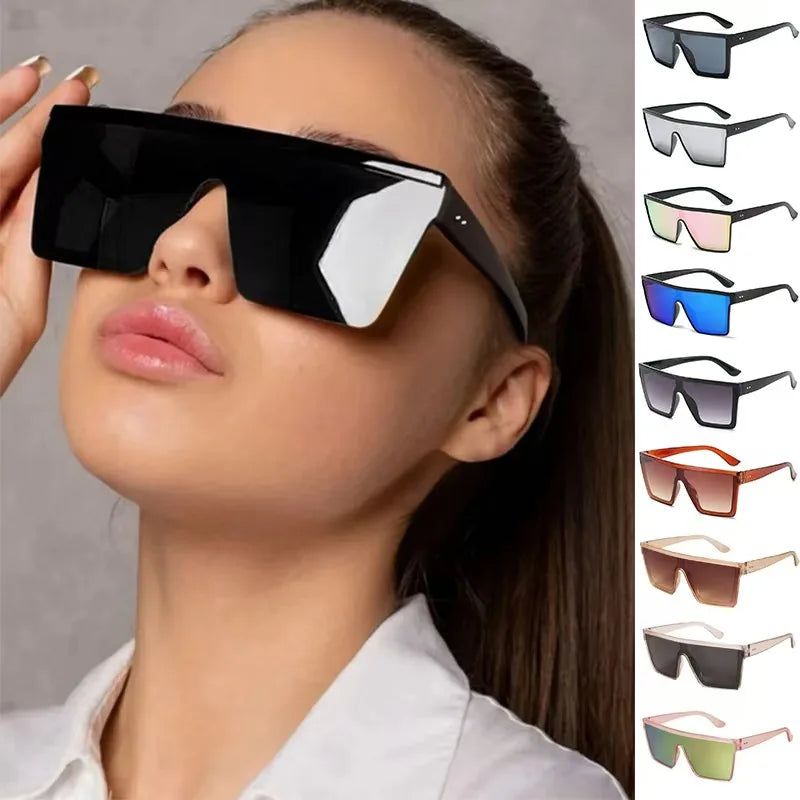 Lunettes de soleil carrées pour hommes et femmes — mode, vintage, conduite, UV400