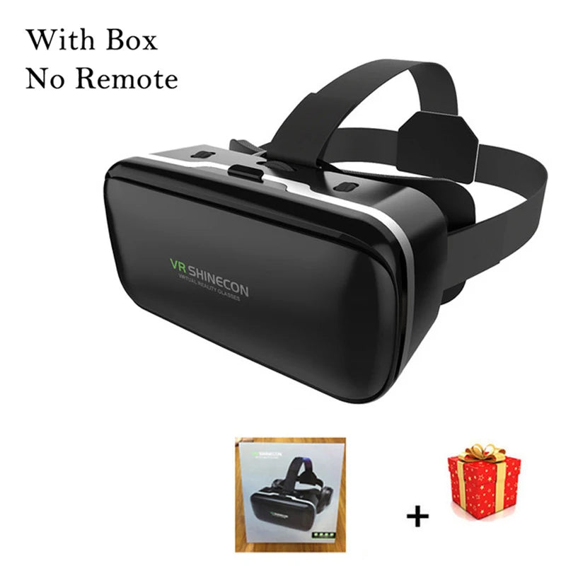 VR Shinecon 6.0 Virtual Reality Headset 3D Glasses Headset for iPhone Android Smartphone Viar Lens