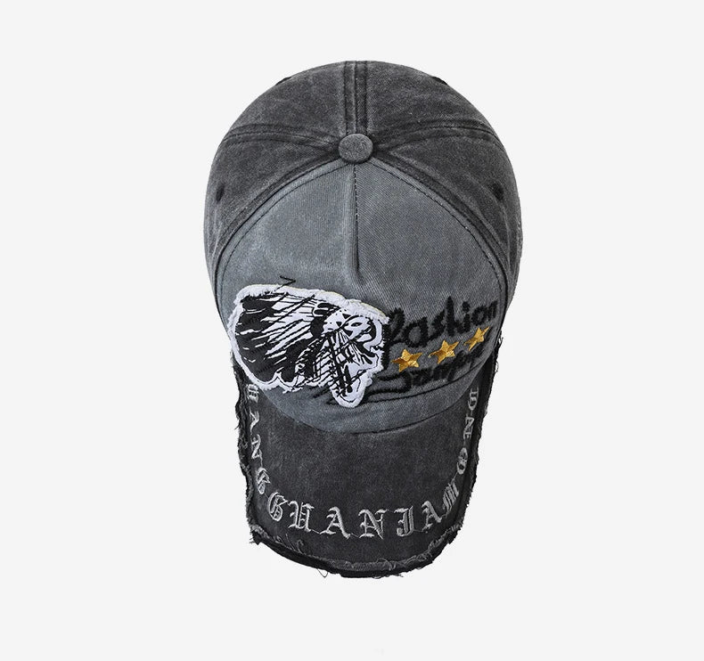 Quatre saisons nouvelle casquette de Baseball rétro en détresse décontracté Sports de plein air chapeau printemps et automne chapeau de soleil lettre broderie casquette hommes