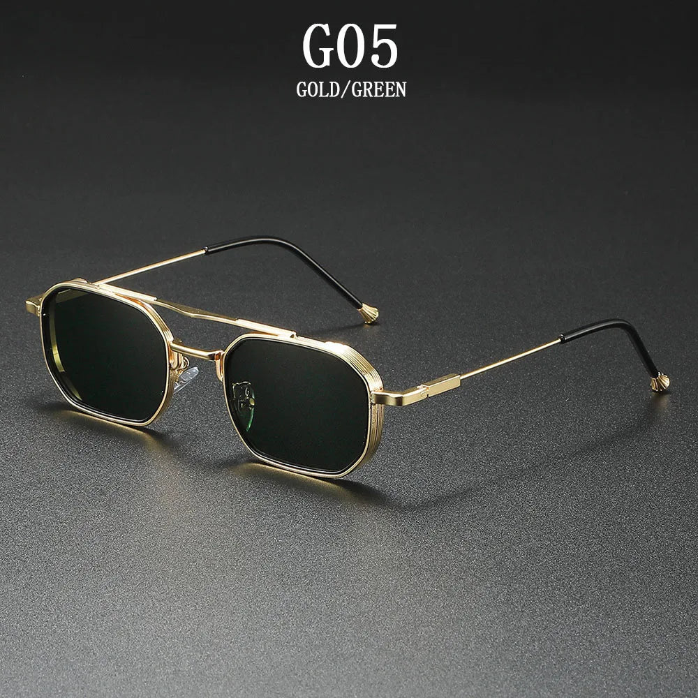 Lunettes de soleil carrées femmes vintage Steampunk — hommes, mode, 2025