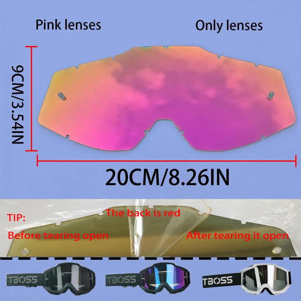 Lunettes Moto Course Anti-Poussière Coupe-Vent — Motocross Cyclisme Ski