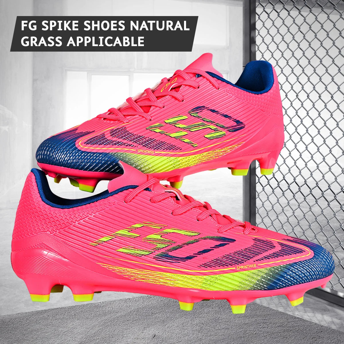 Chaussures de Football AG/FG Crampons Longs TPU — Antidérapantes Unisexe