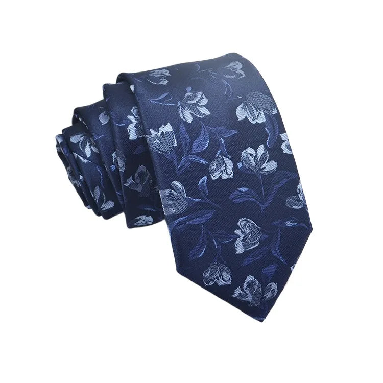 35 Styles hommes cravates en soie Jacquard point Floral 8 cm cravate accessoires usage quotidien chemise costume cravate cadeaux de fête de mariage cravate