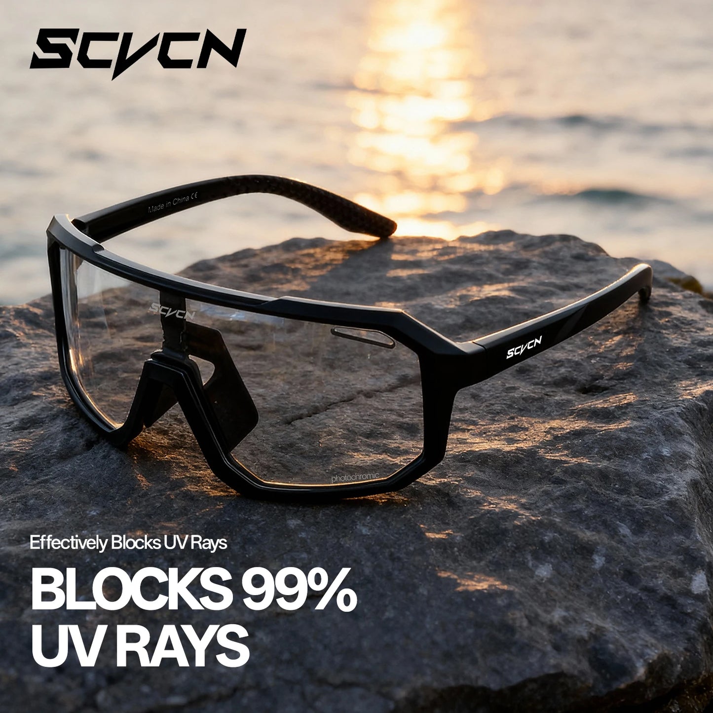 Lunettes de Cyclisme VTT UV400 — Course Conduite Sports Extérieur Homme Femme