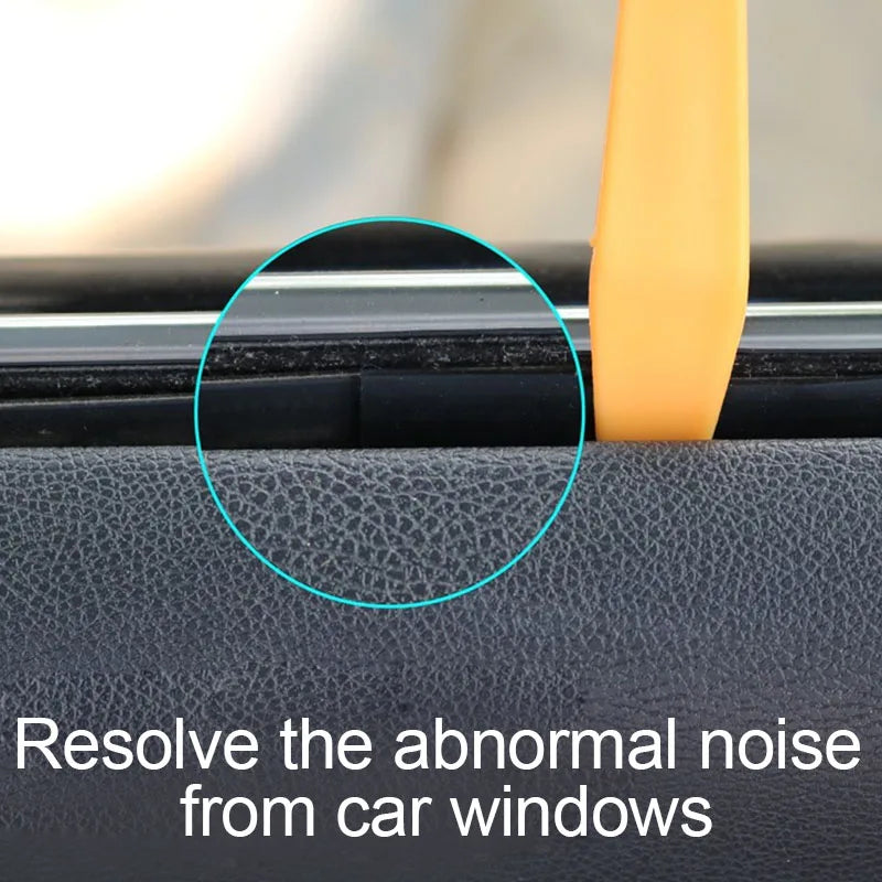 Tira selladora para ventanas de coche, sello automático en forma de V, relleno de huecos para ventanillas laterales de coche, burlete, accesorios de aislamiento acústico