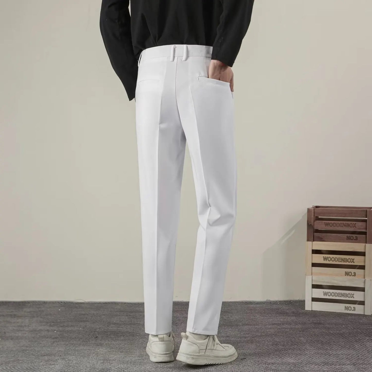 Pantalon d'été décontracté pour homme — coupe slim, style classique