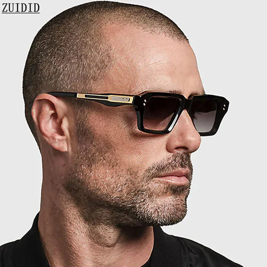 Lunettes de soleil carrées pour hommes et femmes — protection solaire, vintage, mode, 2026