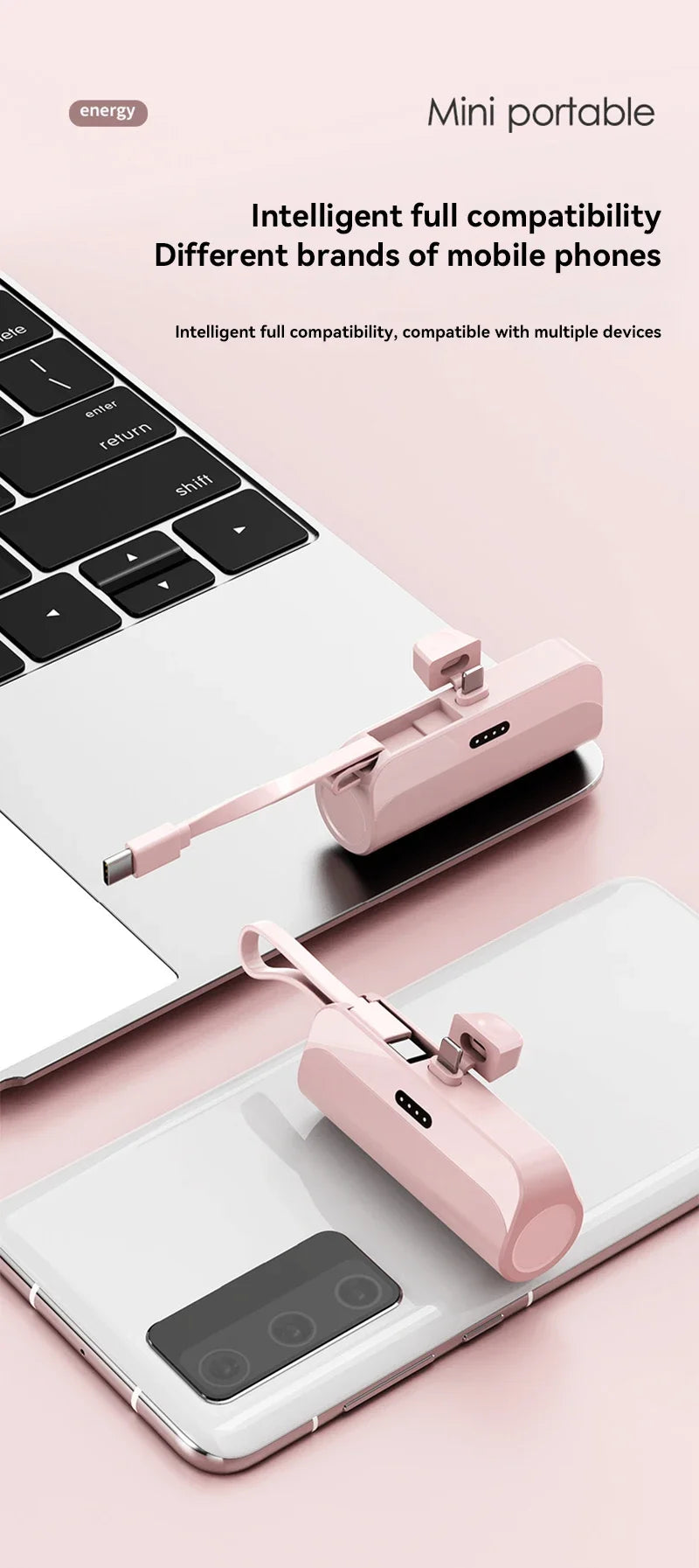 Batería externa de 300000 mAh, cápsula de batería portátil de gran capacidad, carga superrápida, batería externa portátil para todos los teléfonos 2026