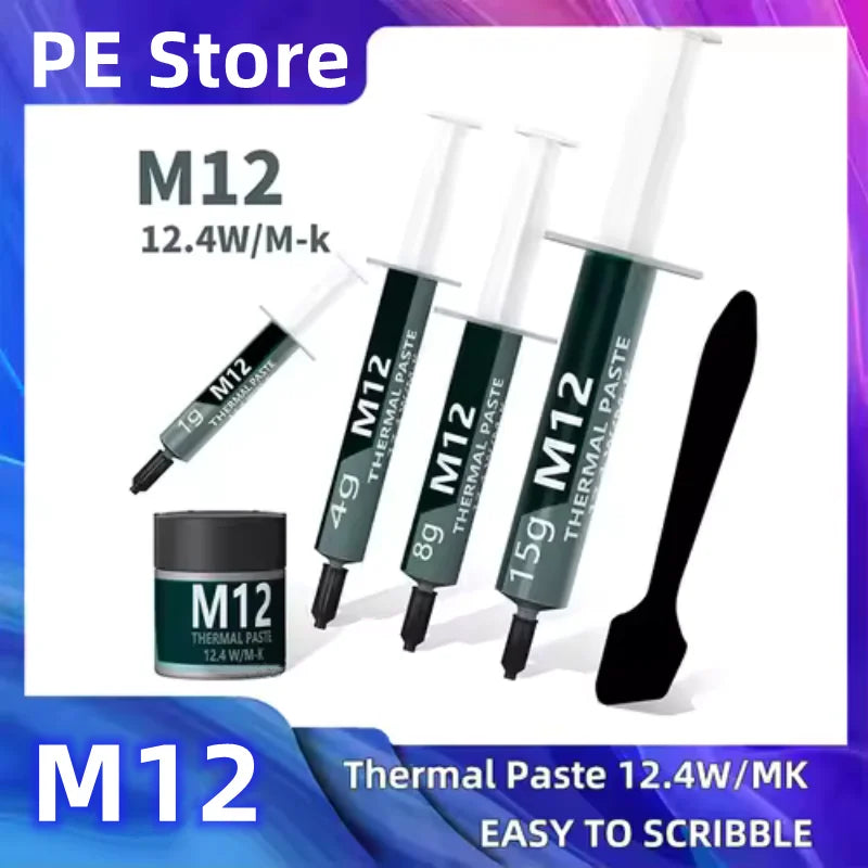 EP Performance Thermal Paste Thermal Conductive Grease Paste 12.4 W/MK 1/4/8/15/30g for PC PS5 CPU GPU Cooling