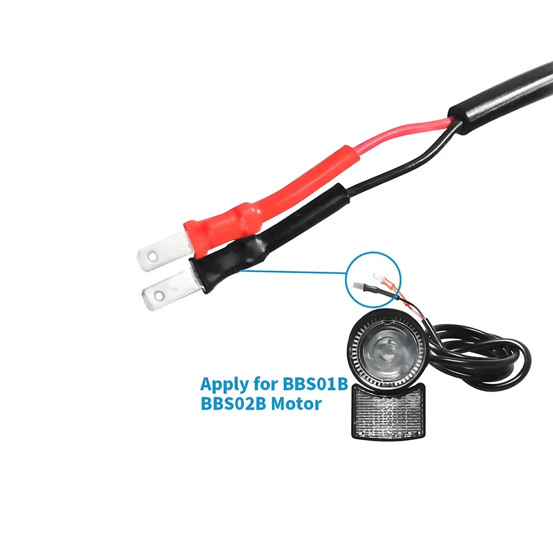 6V LED Scooter Headlight for BBS01B BBS02B BBSHD Mid Drive Motor Conversion Kit, Waterproof Front Light for Scooter