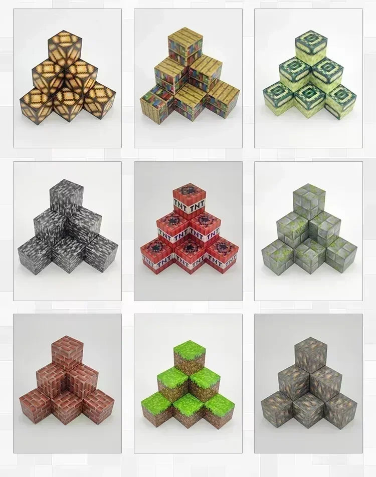 500 Pièces Blocs de Construction Magnétiques Mini Monde — DIY, Puzzle, Jouets Enfants
