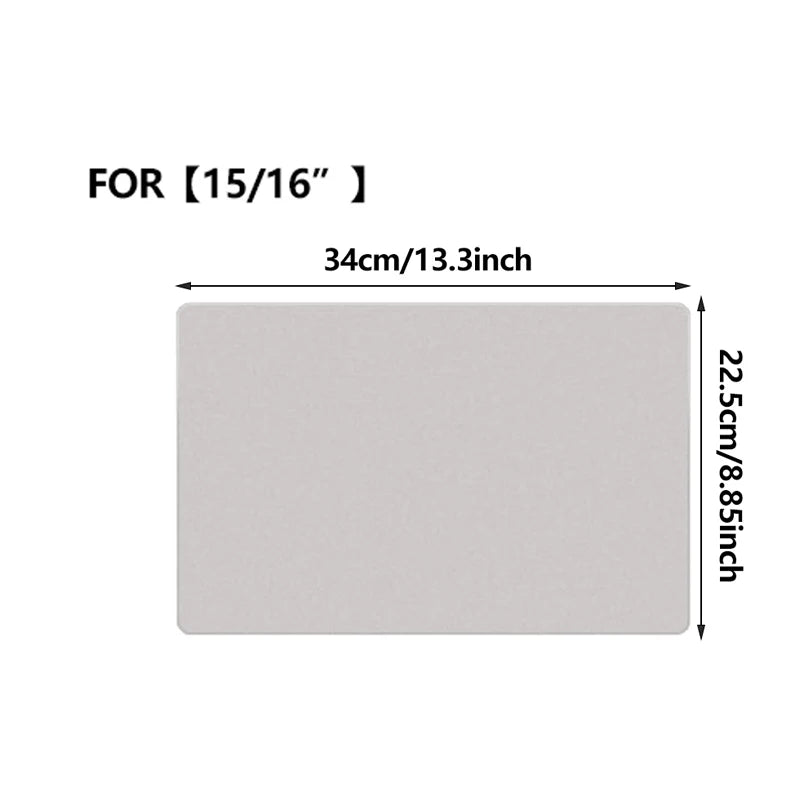 Chiffon de nettoyage anti-poussière en microfibre — housse clavier, écran ordinateur portable 13/15/16 pouces