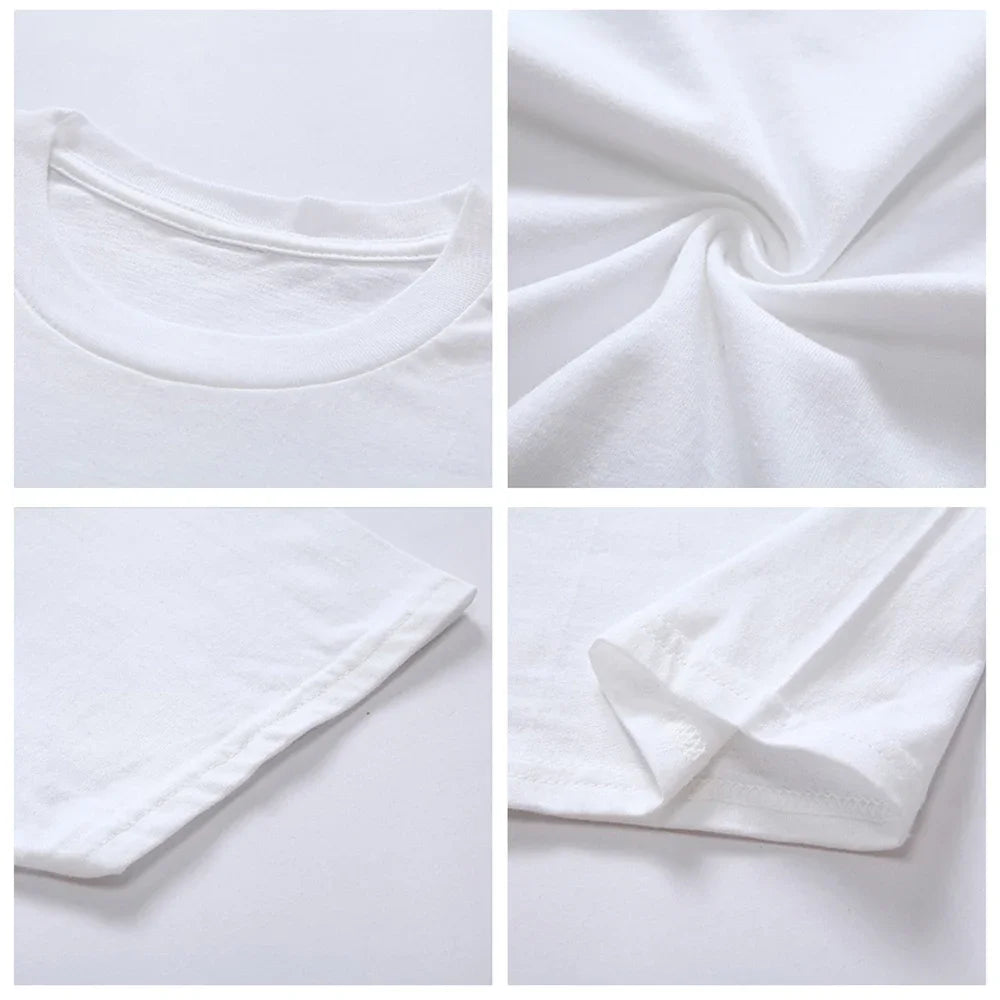T-shirt famille décontracté imprimé — manches courtes, col rond