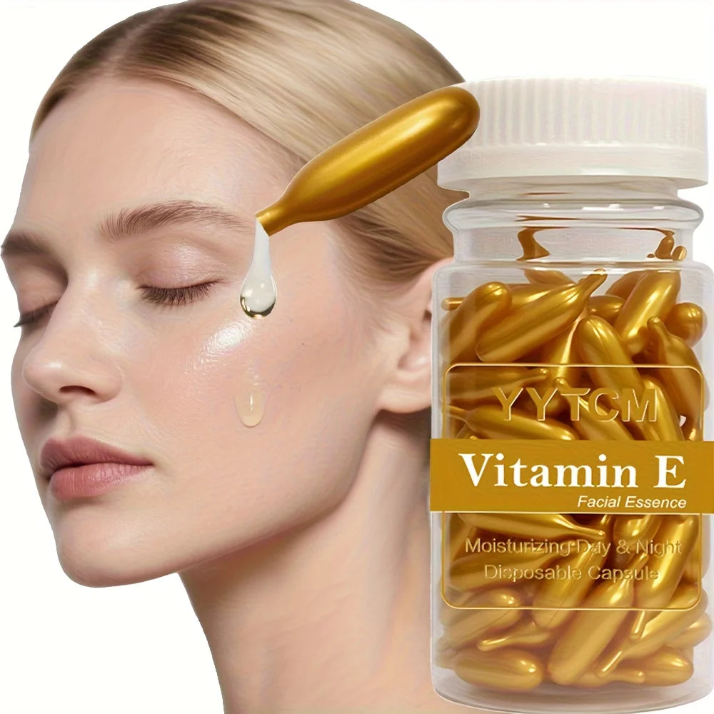 Capsules Sérum Vitamine E — Essence Hydratante Usage Unique 90 Capsules