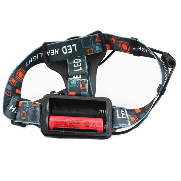 Lampe frontale rechargeable USB 2*18650, puissante lampe torche LED, lanterne étanche, lampe frontale portable pour la pêche et le camping