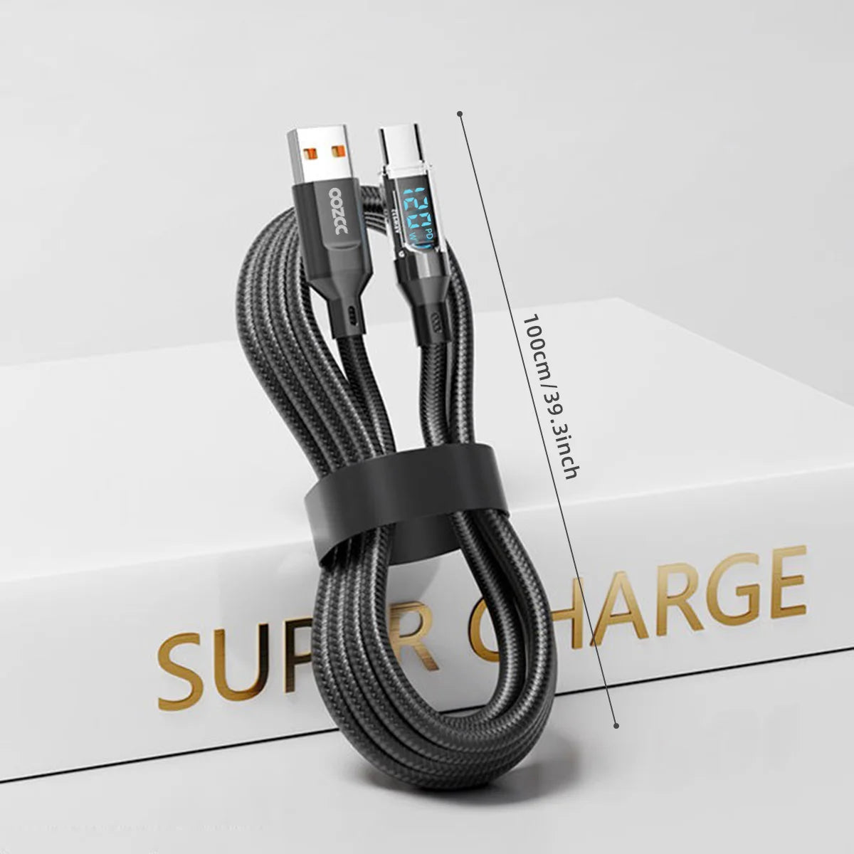 Câble USB Type-C charge ultra rapide 120W — transfert de données, compatible Lightning