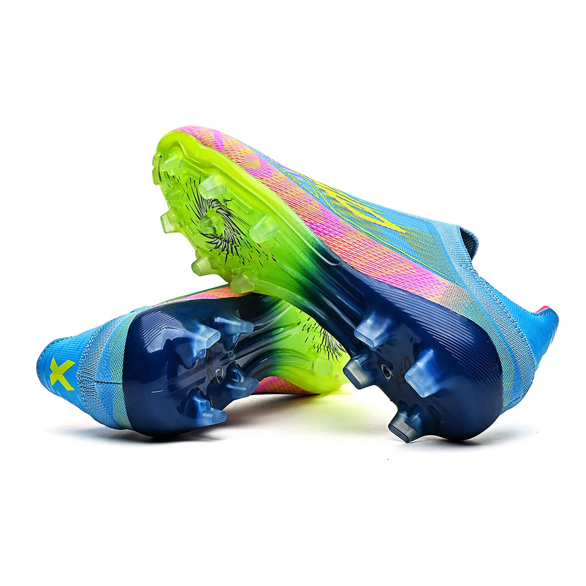 Chaussures de Football Adulte AG/FG Crampons TPU — Tige PU Texturée, Terrain Herbe EU 35–46