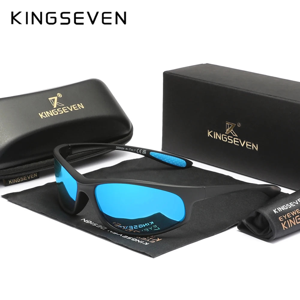 Lunettes de soleil sport homme polarisées TR90 — cadre miroir, protection solaire