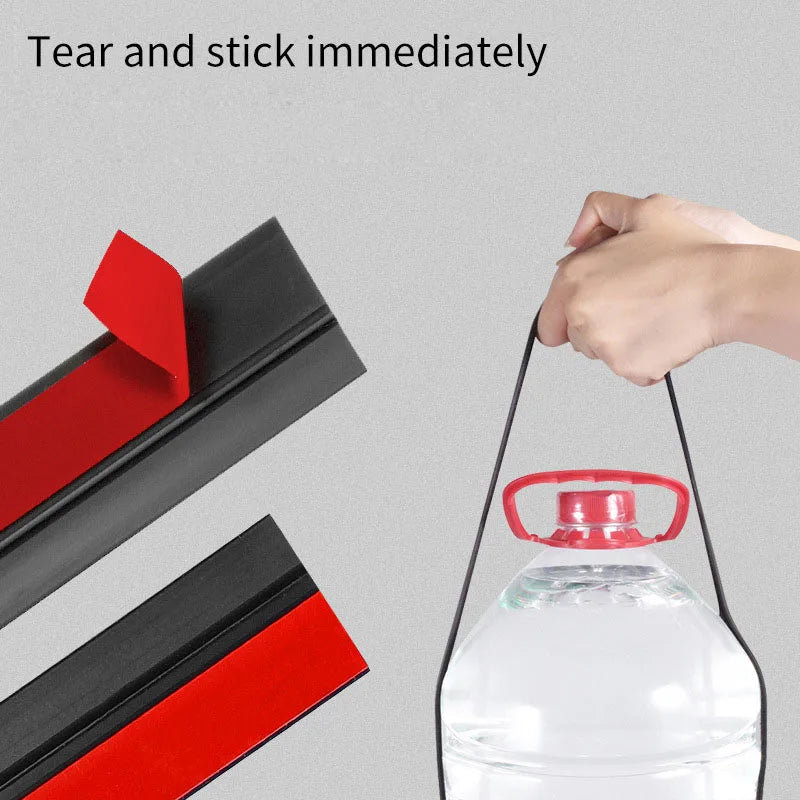 Tira selladora para ventanas de coche, sello automático en forma de V, relleno de huecos para ventanillas laterales de coche, burlete, accesorios de aislamiento acústico
