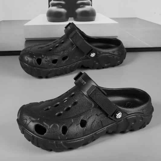 Men's Clogs Men's Sandals Home Garden Shoes Comfortable Men's Slippers Non-slip Soft Bottom Flip Flops Summer Sandals Large Size 46 47