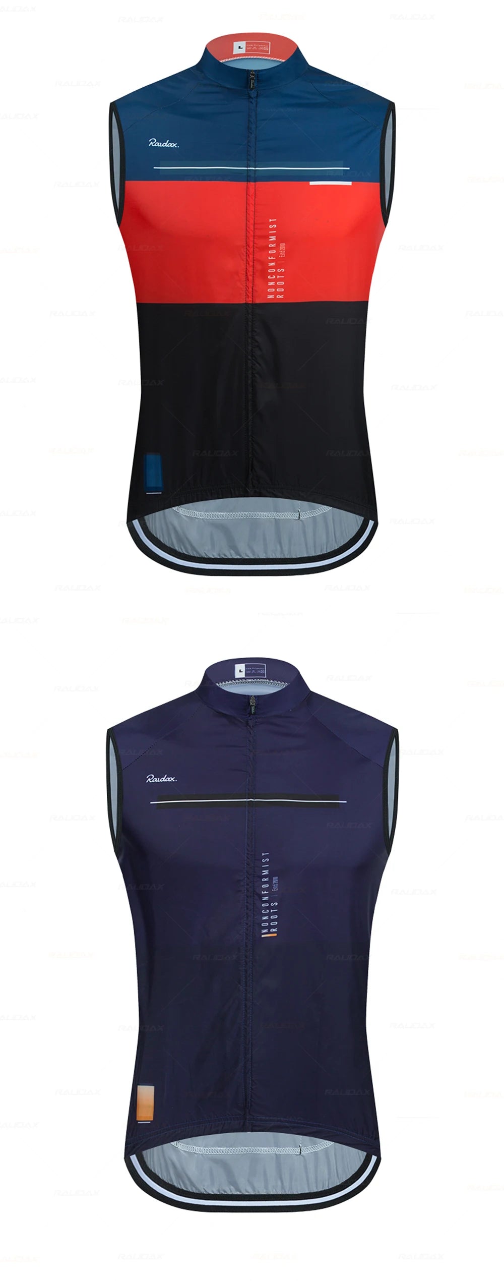 Gilet de cyclisme sans manches en maille — maillot de corps, coupe-vent, vêtements de moto