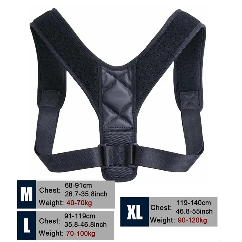 Ceinture Correcteur de Posture Dos Unisexe — Prévention Voussure, Maintien Assis, Respirant