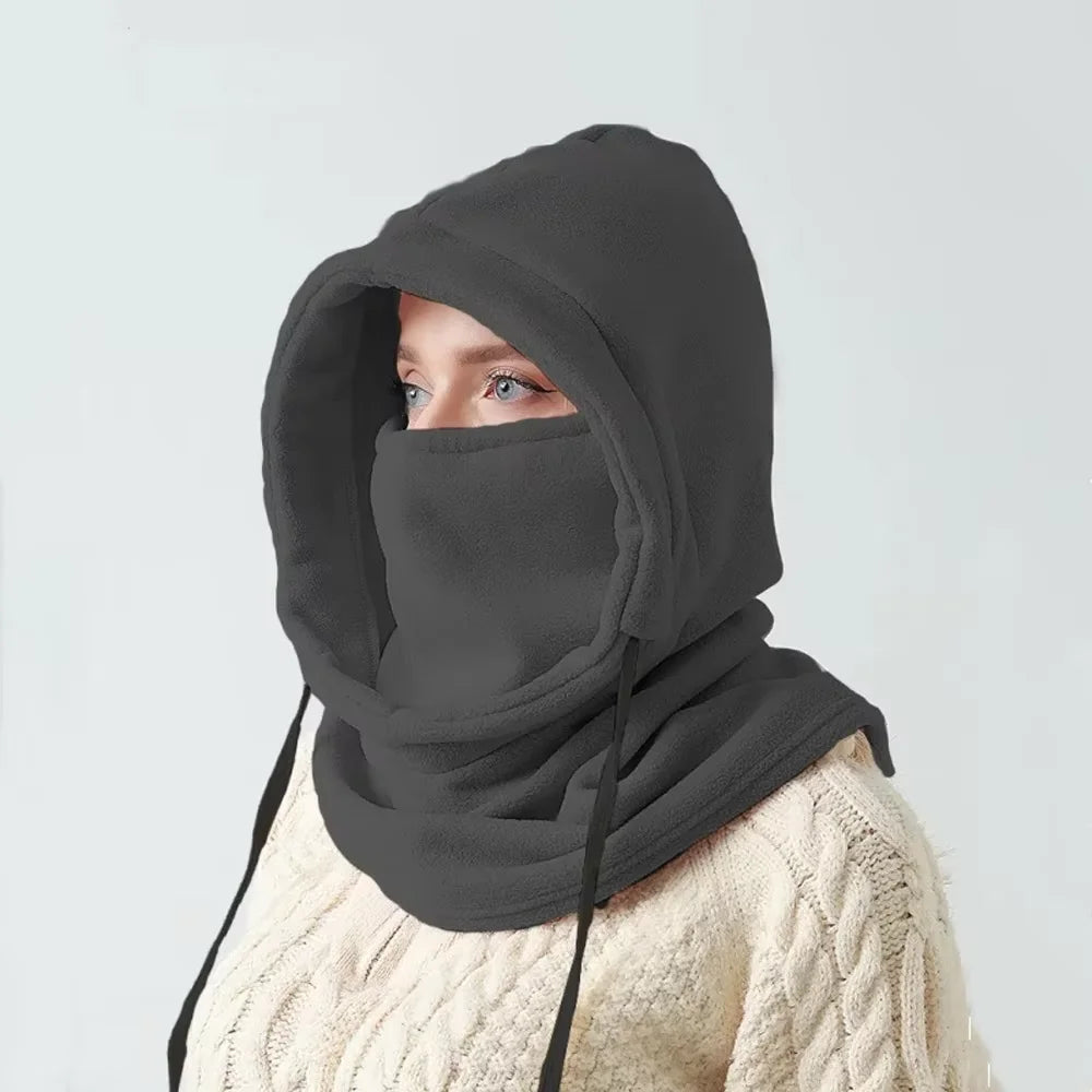 Masque Polaire Hiver Écharpe À Capuche — Coupe-Vent Ski Vélo Pêche Cadeau Noël