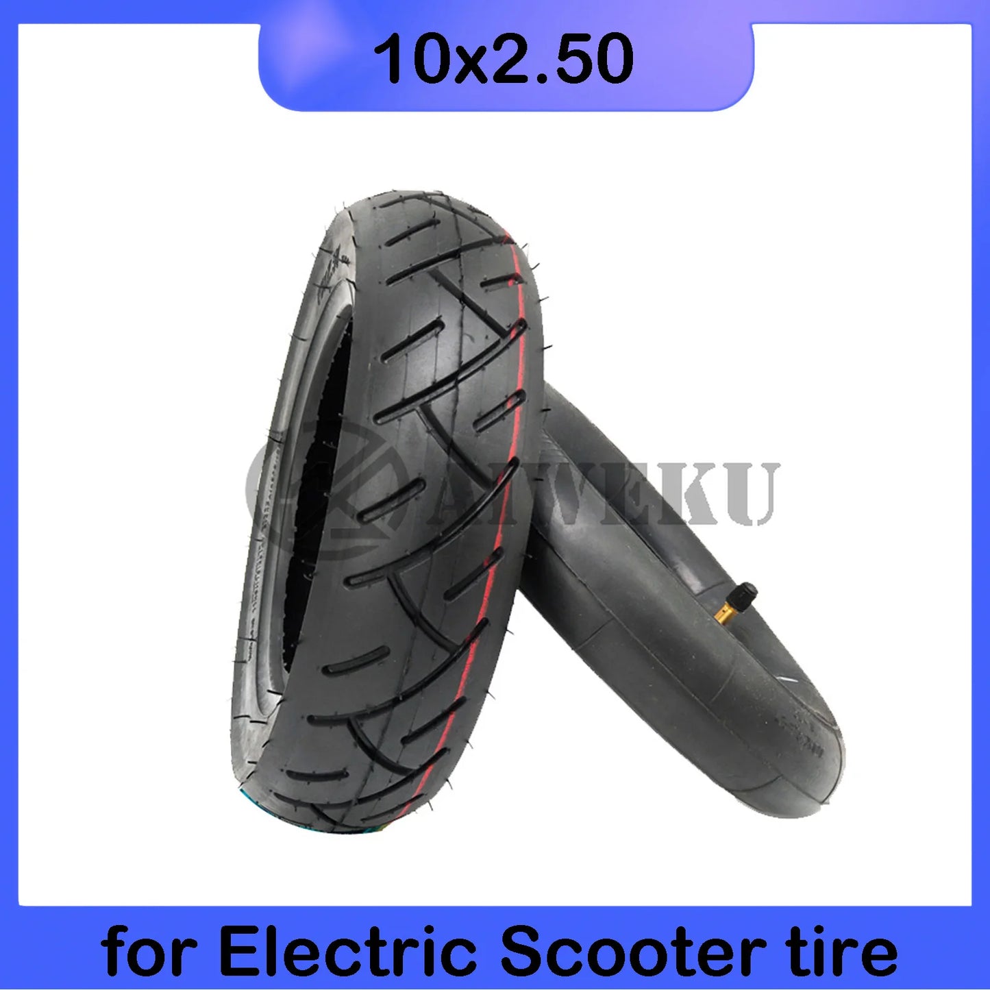 Cámara de aire para patinete eléctrico, rueda inflable, 10 pulgadas, 10x2.5, 10x2.50