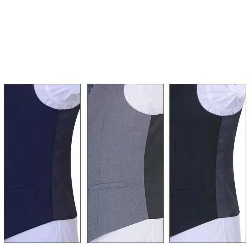 Gilet coupe cintrée pour Homme, noir, gris, bleu marine, Plus, décontracté, sans manches, Business, M-6XL