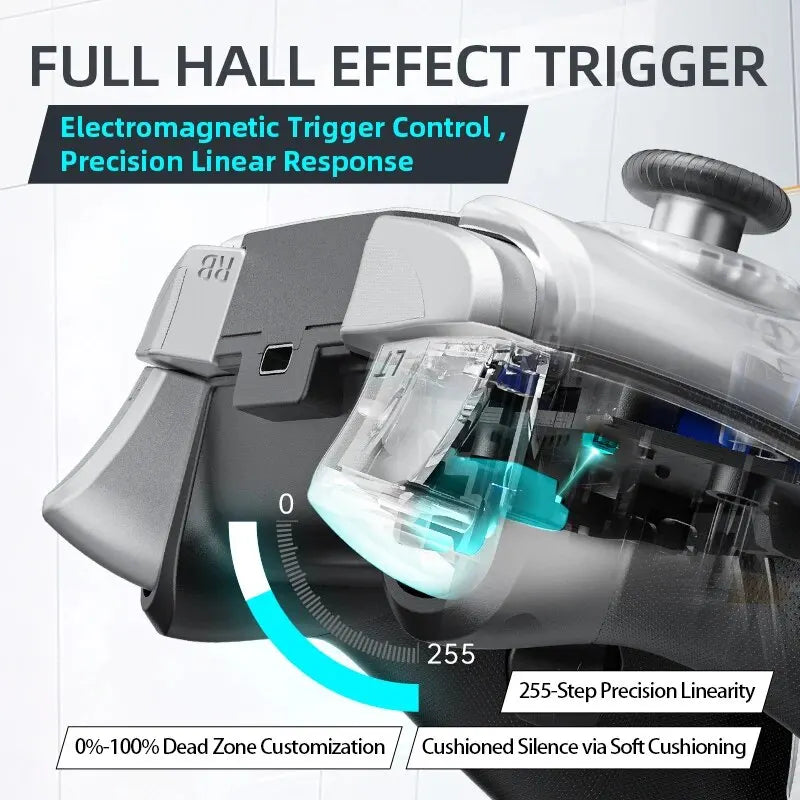 Machenike Wireless Game Controller, G5 Pro Elite, Hall Trigger Joystick, Mecha-Tactile, Lift for Switch, PC, Android, IOS