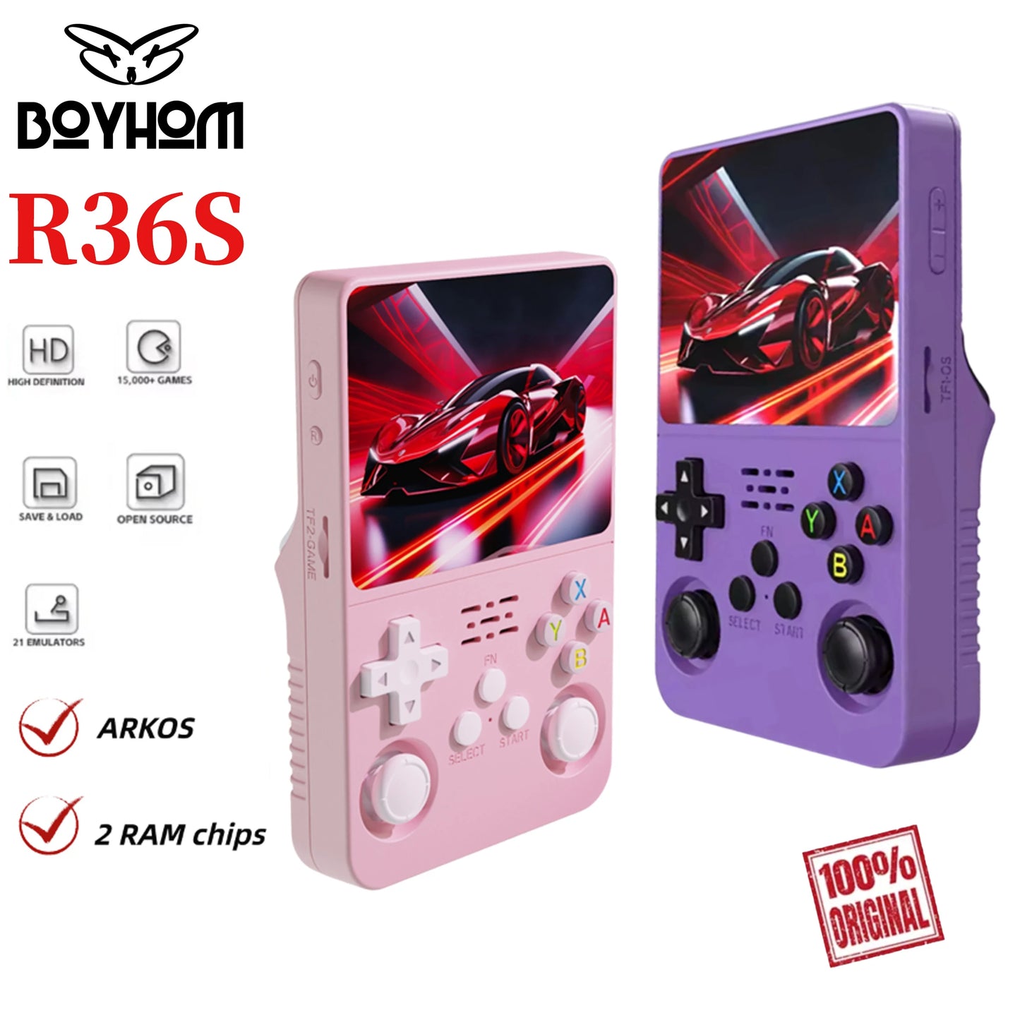 Console de jeu portable rétro IPS 3,5 pouces — 15000+ jeux, Linux, cadeau rentrée scolaire