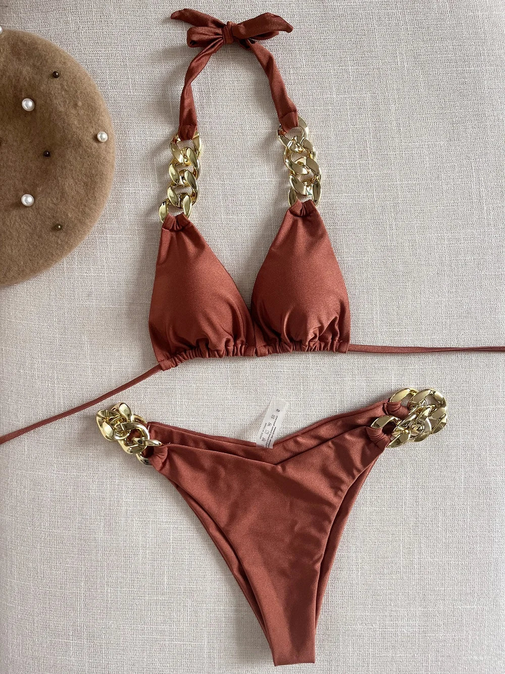 RUOTONGSEPT nouveau Bikini Sexy 2023 Triangle maillot de bain pour femmes brésilien Bikini ensemble 2 pièces licou maillots de bain Push Up maillot de bain