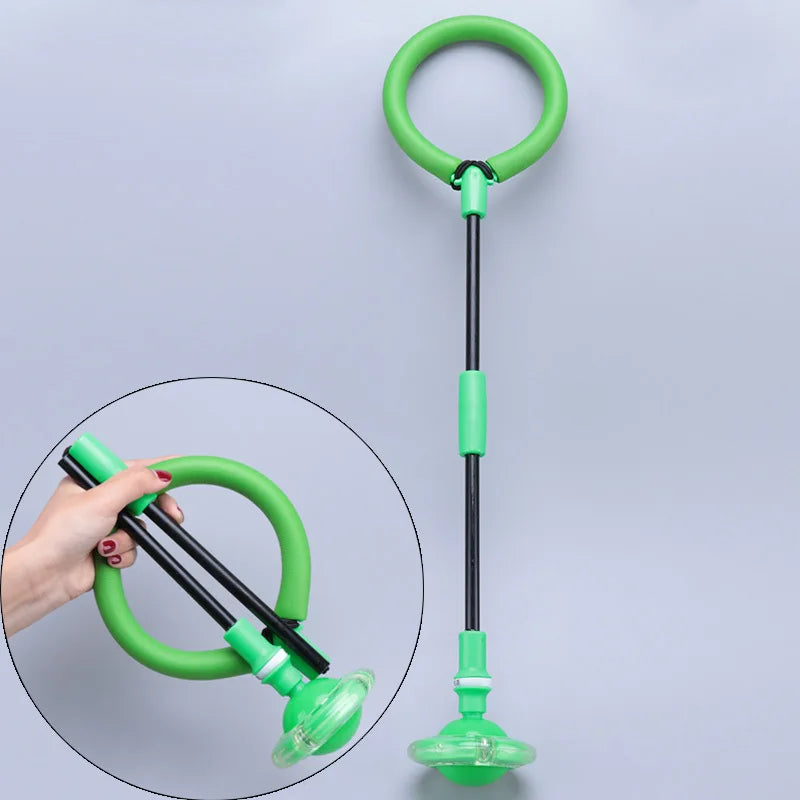 Balle Rebond Flash Auto-Lumineuse — Anneau Saut Rotatif Fitness Enfants Adultes