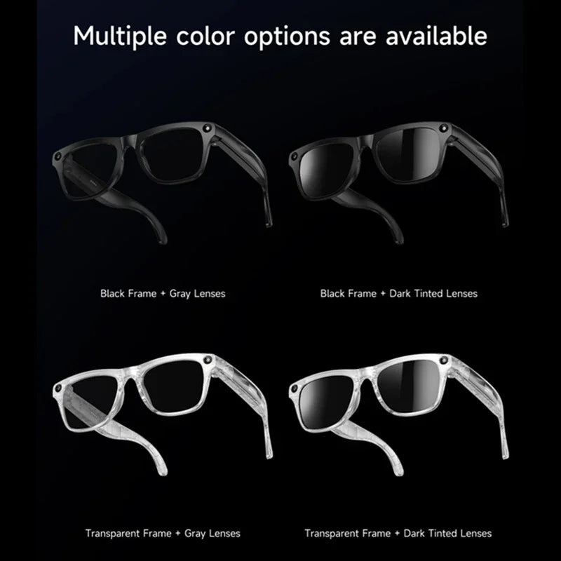 Lunettes intelligentes AI 8K HD photochromiques — Bluetooth, caméra, appel, musique, traducteur