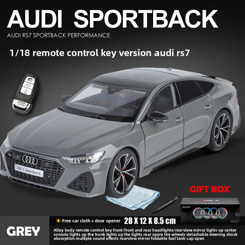 Officially Licensed 1:18 AUDI RS7 Sportback Alloy Car Model, Collectible Miniature Car, Home Decor, Birthday Gift for Boyfriend
