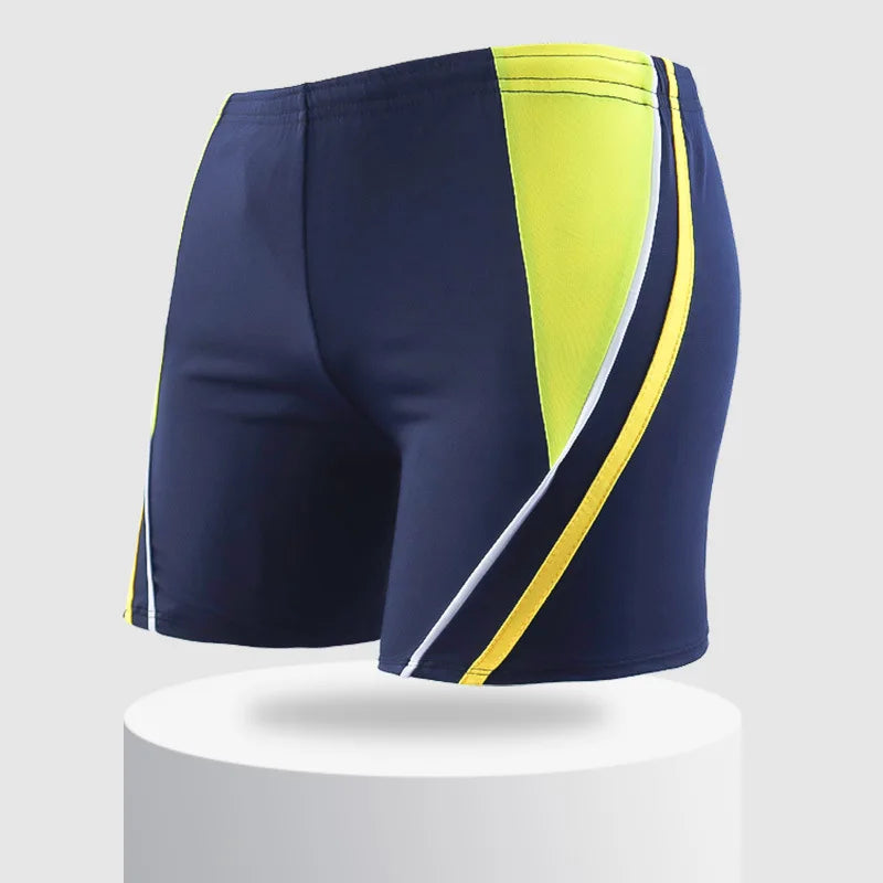 Maillot de bain élastique pour hommes, maillot de bain rayé, plage, Sport, slip court, surf, été, Boxer, costume de bain