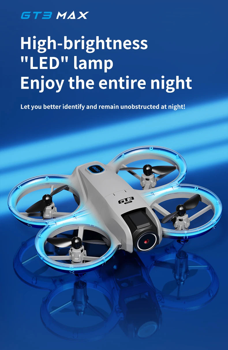 Drone 8K HD grand écran — positionnement flux optique, moteur brushless, évitement intelligent d'obstacles