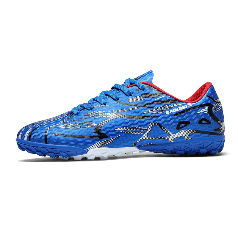 Chaussures de Football TF Unisexe Polyester Basses — Crampons Gazon Synthétique, Ado & Adulte EU 31–44