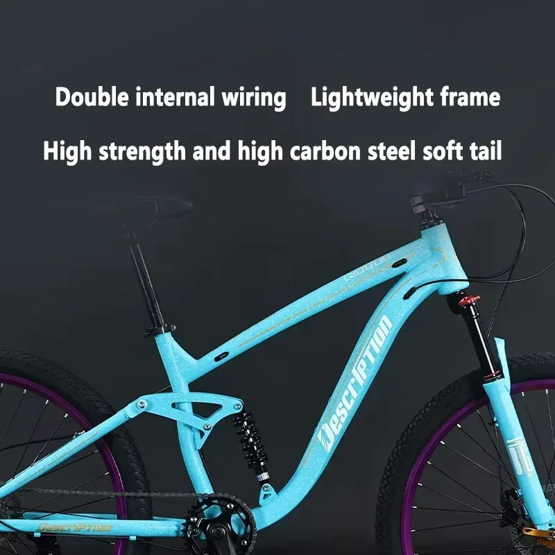 27.5 inch mountain bike soft tail MTB 9/10 speed Cross Country bike hydraulic disc brakes shock absorption downhill bicicleta