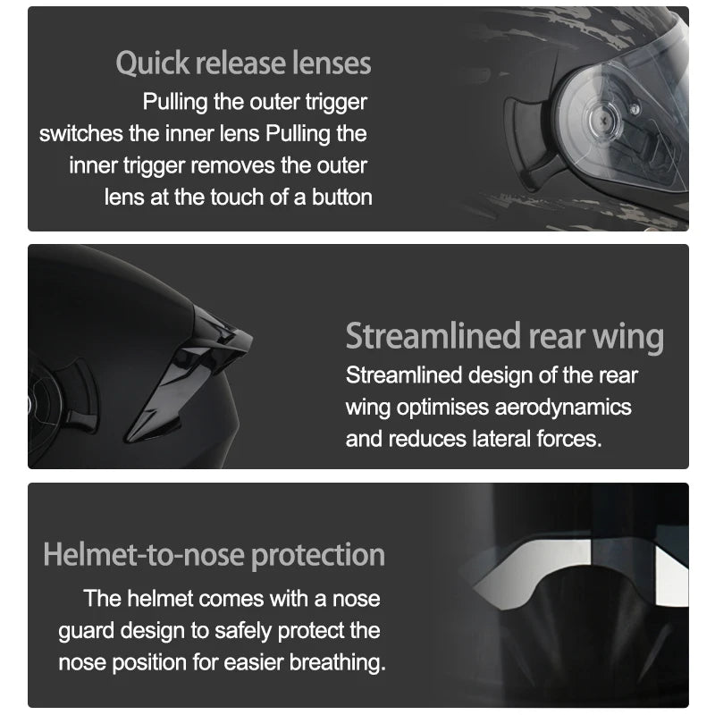 Casque de moto DOT de haute qualité quatre saisons course de Motocross modulaire rabattable hommes femmes casque tout-terrain casque gratuit