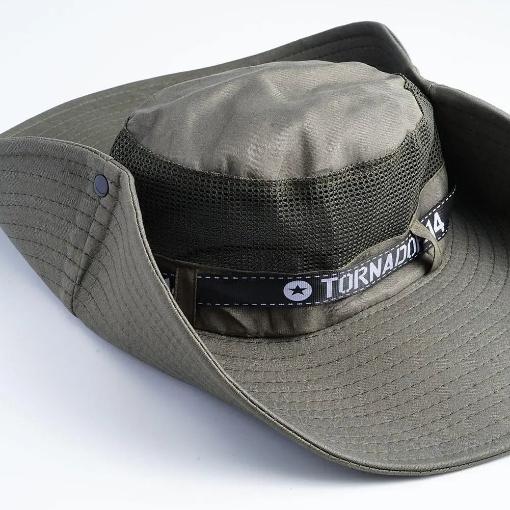 Grand chapeau de soleil d'été pour hommes et femmes, casquette de pêche respirante, Protection contre les UV, chapeau de pêcheur en maille, randonnée en plein air, casquette de plage