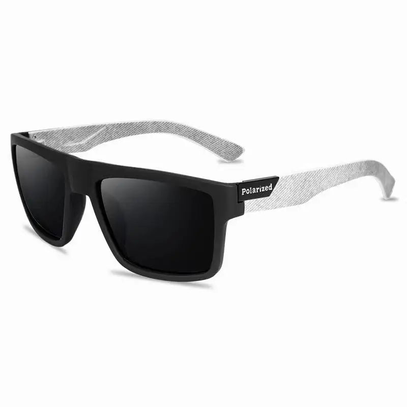 Lunettes de soleil polarisées pour hommes — carrées, vintage, conduite, escalade, sport, cadeau Noël