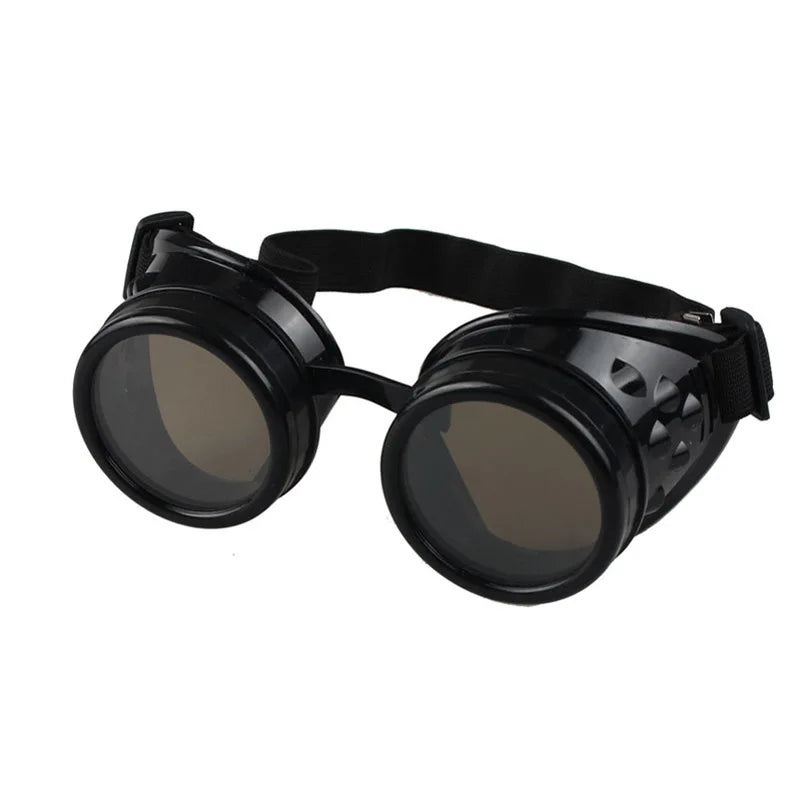 Lunettes de soleil mode Steampunk rondes surdimensionnées — soudage, Punk, Cosplay, couleurs lentille