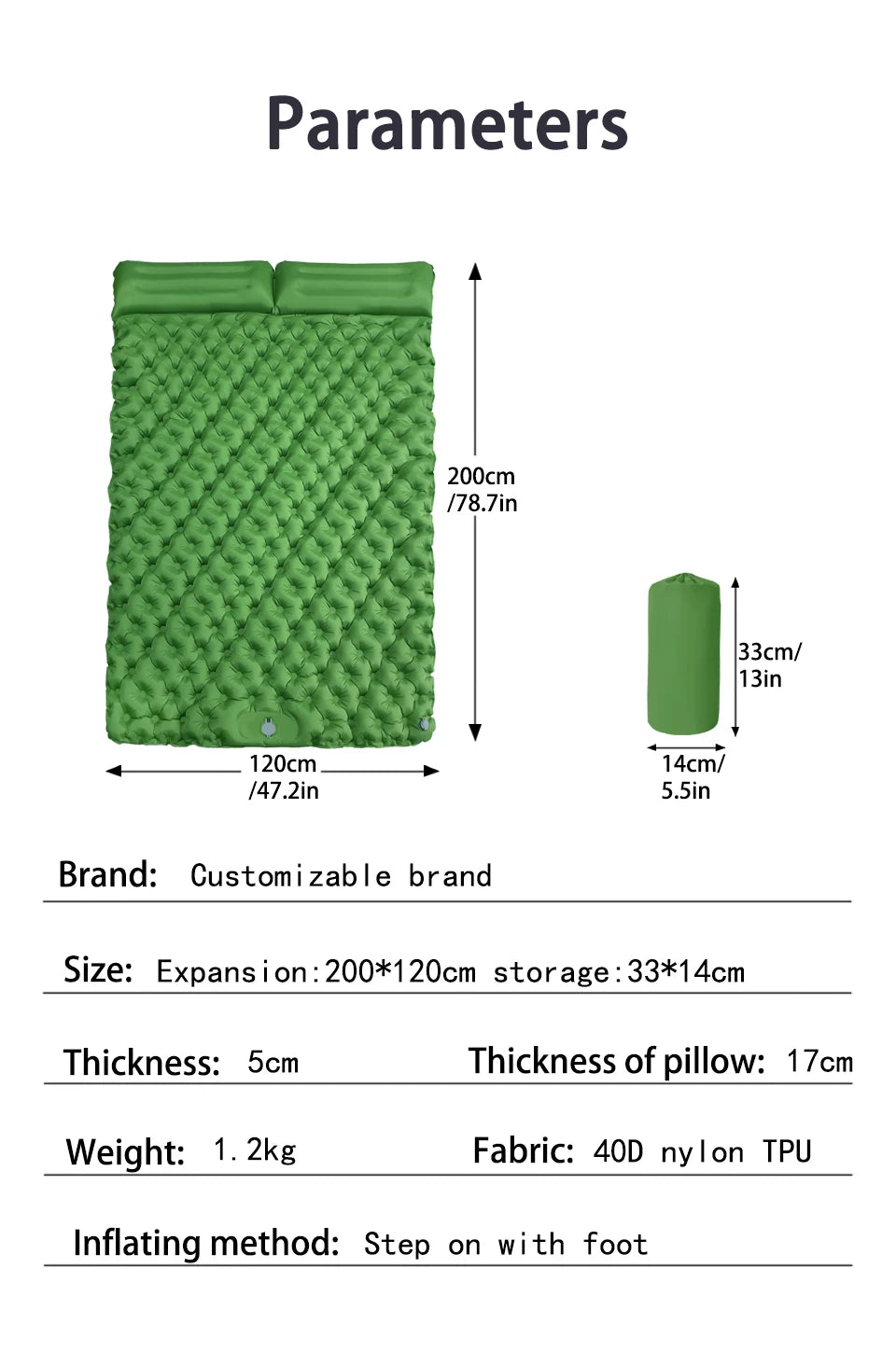 Tapis de couchage pliant pour Camping en plein Air, matelas gonflable de plage avec oreillers, tapis d'air ultraléger pour voyage et randonnée, nouveau