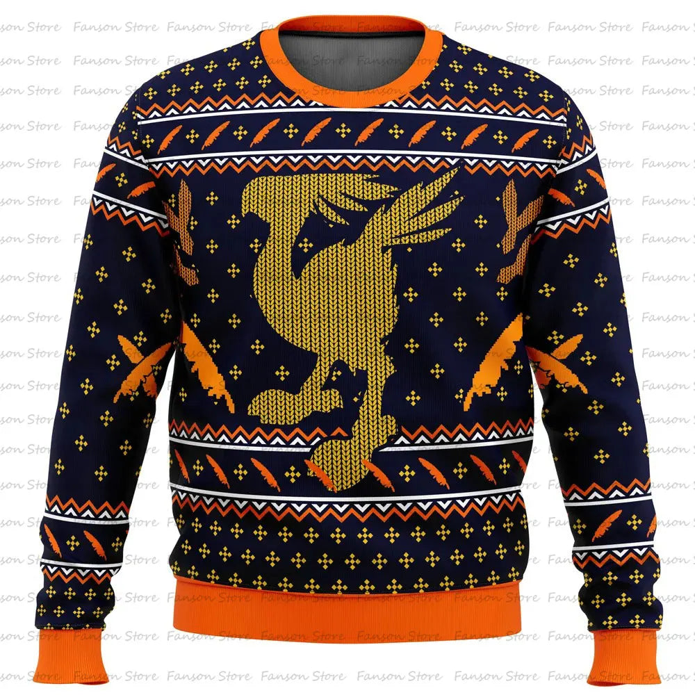 Final Nette-Rib de Navidad Anime Cartoon para hombres y mujeres, Sudadera con capucha para pareja, rib, Y-2025, 7 VII FF7 en-ly, Nueva moda