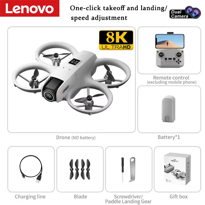 Drone professionnel 8K caméra HD — 5G WiFi, écran télécommande, évitement aérien, quadrirotor UAV